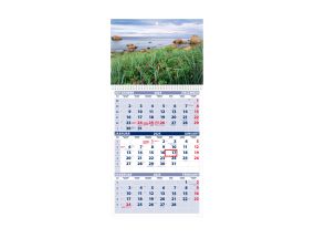 Wall calendar TRIO, open size 297x630mm (PICTURE no. 4) 00321/40222