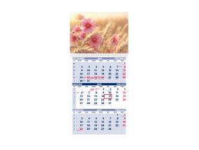 Wall calendar TRIO, open size 297x630mm (PICTURE no. 5) 00321/40223