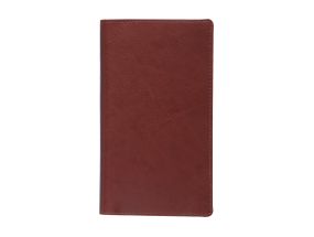 Pocket notebook Mini, spiral binding, LUX covers (BROWN) 00249/40252