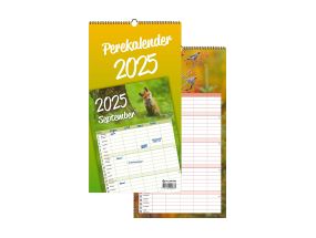 Wall calendar "Family calendar" 225x420, spiral binding, hanging loop 00363