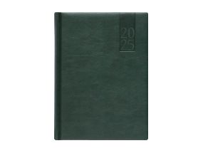 Book calendar WEEK A5, horizontal, hardcover, (DARK GREEN) 00030/40354