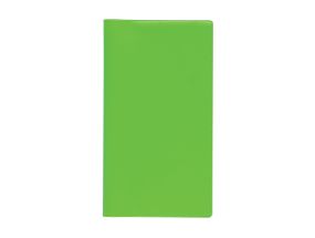 Pocket notebook EURO, spiral binding, plastic covers (LIGHT GREEN) 00258/40293