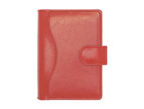 Time-Master kalender A7 NÄDAL, täisnahk (PUNANE) 00723/40377