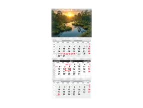 Wall calendar TRIO EXTRA, open size 297x640mm (PICTURE no. 13) 00319/40517