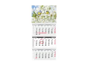 Wall calendar TRIO EXTRA, open size 297x640mm (PICTURE no. 11) 00319/40515