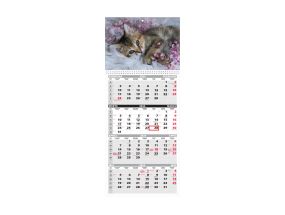 Wall calendar QUATTRO, open size 297x760mm (PICTURE no. 16) 00322/40504