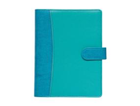 Raamatkalender Boss A5, NÄDAL vertikaal, spiraalköide, LUX kaaned (TÜRKIIS) 00043/40302