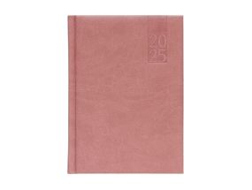 Book calendar DAY A5, hardcover, synthetic leather (OLD PINK) 00034/40418