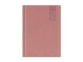 Raamatkalender PÄEV A5, kõvaköide, kunstnahk (VANAROOSA) 00034/40418