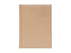 Book calendar DAY A5, hardcover, synthetic leather (BEIGE) 00034/40419