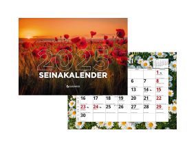 Wall calendar, standard A4, staple binding 00330