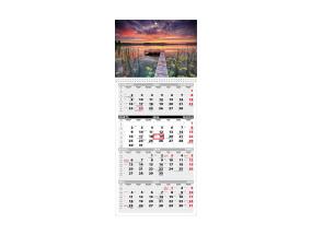 Seinakalender QUATTRO, avatud mõõt 297x760mm (PILT nr. 5) 00322/40493