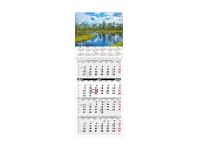 Seinakalender QUATTRO, avatud mõõt 297x760mm (PILT nr. 3) 00322/40491