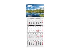 Wall calendar QUATTRO, open size 297x760mm (PICTURE no. 7) 00322/40495