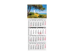 Wall calendar QUATTRO, open size 297x760mm (PICTURE no. 10) 00322/40498