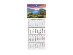 Wall calendar QUATTRO, open size 297x760mm (PICTURE no. 15) 00322/40503