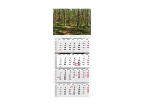 Wall calendar QUATTRO, open size 297x760mm (PICTURE no. 8) 00322/40496