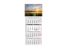 Wall calendar QUATTRO, open size 297x760mm (PICTURE no. 12) 00322/40717