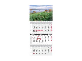 Wall calendar TRIO EXTRA, open size 297x640mm (PICTURE no. 4) 00319/40508