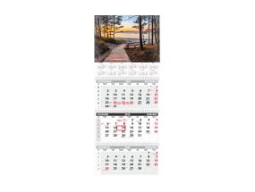 Wall calendar TRIO EXTRA, open size 297x640mm (PICTURE no. 1) 00319/40505