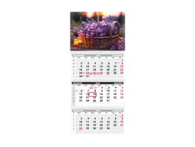 Wall calendar TRIO EXTRA, open size 297x640mm (PICTURE no. 9) 00319/40513