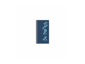 Pocket calendar Midi notebook Spiral Cardboard blue "Blue Mind" 2913367750