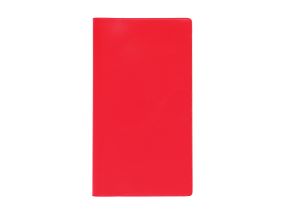 Pocket notebook MINI, spiral binding, plastic covers (RED) 00252/40311