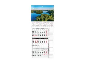 Wall calendar TRIO MEMO, open size 297x630mm (PICTURE no. 2) 00372/40314