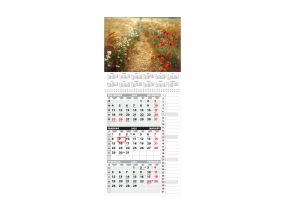 Wall calendar TRIO MEMO, open size 297x630mm (PICTURE no. 3) 00372/40315