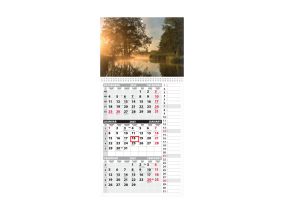 Wall calendar TRIO MEMO, open size 297x630mm (PICTURE no. 6) 00372/40649