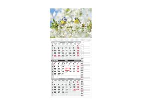 Wall calendar TRIO MEMO, open size 297x630mm (PICTURE no. 11) 00372/40323