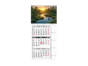 Wall calendar TRIO MEMO, open size 297x630mm (PICTURE no. 13) 00372/40325