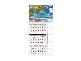 Seinakalender TRIO MEMO , avatud mõõt 297x630mm (PILT nr. 13) 00372/40325