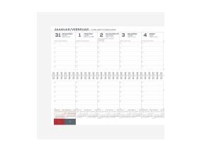 Desk calendar Spiral black 2912850001