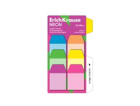 Järjehoidja ERICH KRAUSE Neon, 25X38 mm, 60 lehte, 6 värvi