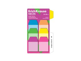 Järjehoidja ERICH KRAUSE Neon, 25X38 mm, 60 lehte, 6 värvi