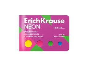 Järjehoidja ERICH KRAUSE Neon, 18.75x50 mm, 100 lehte, 4 värvi, carton book