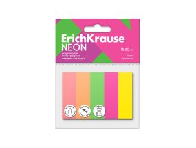 Järjehoidja ERICH KRAUSE Neon, 15x50 mm, 500 lehte, 5 värvi
