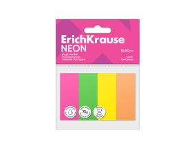 Järjehoidja ERICH KRAUSE Neon, 20x50 mm, 200 lehte, 4 värvi