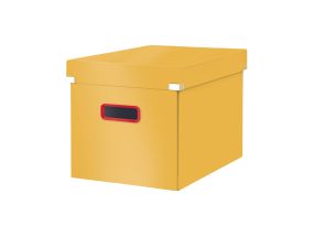 Коробка картонная с крышкой 320x310x360мм LEITZ Cosy Click & Store желтая