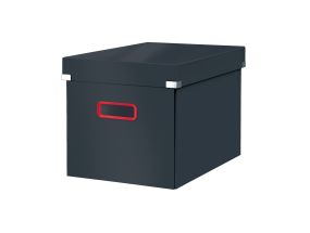 Коробка картонная с крышкой 320x310x360мм LEITZ Cosy Click & Store тёмно-серая