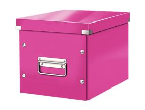 Pappkast kaanega LEITZ Click & Store (M) 281x200x370mm roosa