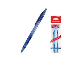 Retractable ballpoint pen ErichKrause® XR-30, ink color: blue (box 12 pcs.)