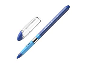 Ballpoint pen, 0,5 mm, cap, SCHNEIDER "Slider M", blue