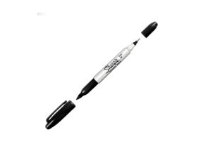 Permanentne marker SHARPIE Twin Tip UF 0,5 mm  F 1 mm, must