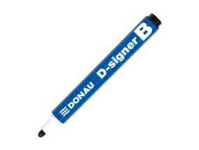 Permanentne marker DONAU 2-4mm, kooniline, must