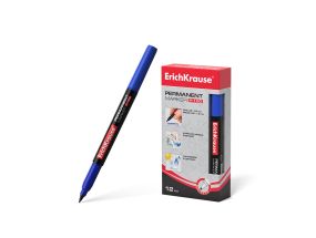 Permanent marker ErichKrause® P-100, color: blue (box 12 pcs.)
