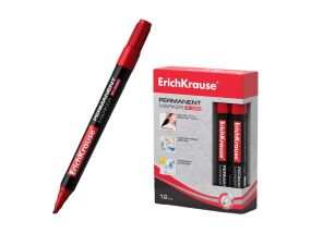 Permanent marker ErichKrause® P-300, color: red (box 12 pcs.)