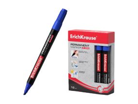Permanent marker ErichKrause® P-300, color: blue (box 12 pcs.)