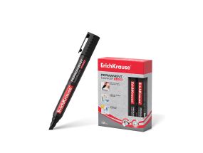 Permanent marker ErichKrause® P-500, color: black (box 12 pcs.)